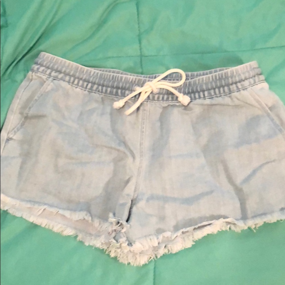 DRAWSTRING DEMIN SHORTS